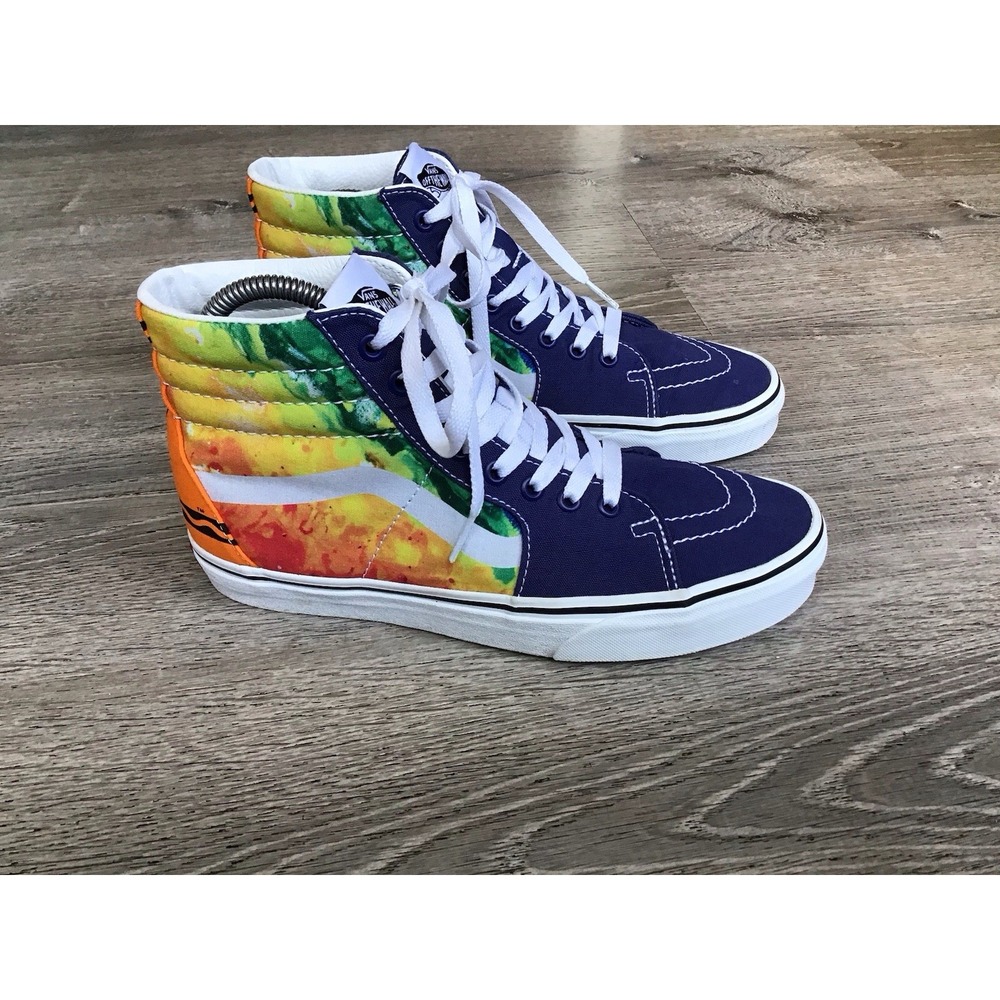 Vans Off The Wall Crayola Unisex Men's 7.5 women's 9 Mashup Melt Hi-Top Shoes
